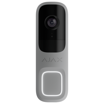 Ajax Doorbell 4MP grigio Videocitofono con AI integrata, sensore PIR e controllo con APP, grigio - AJ-DOORBELL-4-GRE 66393