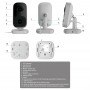 Ajax IndoorCam bianca, Telecamera Cube 4MP IP WIFI con Jeweller/Wings AJ-INDOORCAM-4-W 111566