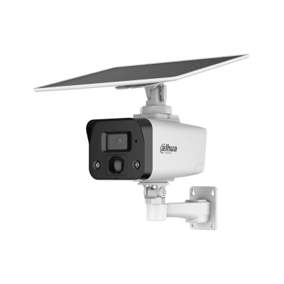 Dahua IPC-HFW2441DG-4G-SP-B-MAX - Telecamera bullet IP AI WizSense 4MP 4G con pannello solare, AOV
