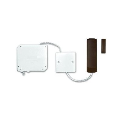 Paradox MG-TAP/M  - Rivelatore a filo per tapparelle 433MHz, interruttore antimanomissione con contatto colore marrone