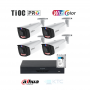 Dahua Kit videosorveglianza TIOC PRO IP 8MP - 4 Telecamere bullet TIOC 8MP + NVR IP PoE 8 canali 8MP + HDD 2TB