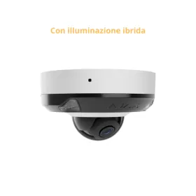 Ajax DomeCam Mini HL 8MP 2.8 mm, telecamera IP illuminazione ibrida AI - AJ-DOMECAM-MINI-8-HL-W 126273