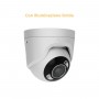 Ajax TurretCam HL 8MP 2.8mm bianca, telecamera IP illuminazione ibrida AI - AJ-TURRETCAM-8-HL-W 126265