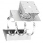 Hikvision DS-2903ZJ - Supporto in acciaio inossidabile bianco per palo orizzontale