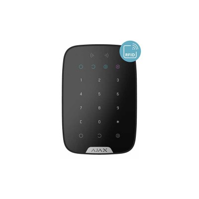 Ajax KeyPad Plus – Tastiera wireless e touch che supporta carte e portachiavi crittografati contactless