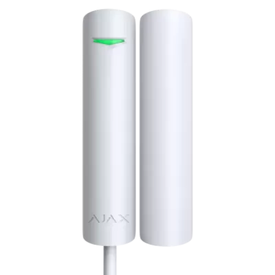 Ajax  DoorProtect Plus Fibra - Contatto magnetico filare, con sensore urto e inclinazione - 44395