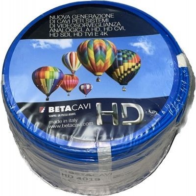 Beta Cavi HD8035 - Cavo video coassiale 750 ohm LSZH, 3,30mm, matassa da 200 metri - HD 8035
