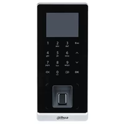 Dahua ASI2212H-DW - Lettore standalone Wi-Fi IP65 con display e touch, card 125 kHz, impronte, pswd