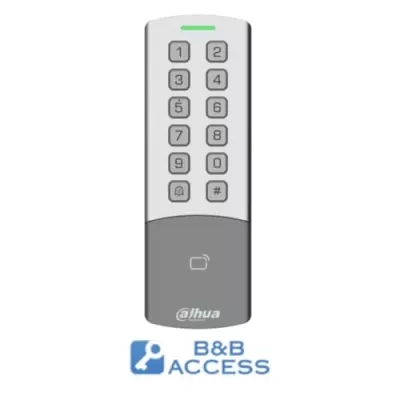 Dahua ASI1201M-MEW-BB - Lettore standalone Wi-Fi IP65 IK08, card 13.56 MHz e 125 kHz, pswd, per B&B