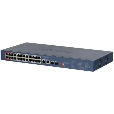Dahua CS4228-24GT-240-V2 - Switch Cloud managed con 28 porte Gigabit (24 porte PoE + 2 uplink + 2 SFP)