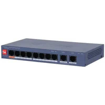 Dahua CS4010-8ET2GT-60 - Switch PoE 10 Porte Cloud Managed 60W con 2 Uplink Gigabit