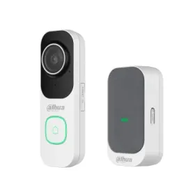 Dahua VDKP01-WG - Kit con posto esterno videocitofonico bianco IP65 e campanello WiFi