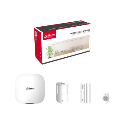 Dahua ART-ARC3000H-03-FW2-868 - Kit antifurto wireless 4G, centrale + rilevatore + contatto magnetico + telecomando