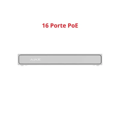 Ajax NVR H2D16PAC (16-ch) - NVR 16 Canali 16 porte PoE 12MP 2HDD HDMI 4K 160Mbps AJ-NVR216-HAC-16P-W 140917