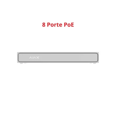 Ajax NVR H2D8PAC (16-ch) - NVR 16 Canali 8 porte PoE 12MP 2HDD HDMI 4K 160Mbps AJ-NVR216-HAC-8P-W 140915