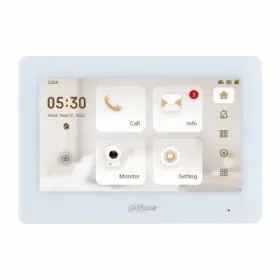 Dahua VTH5421HW-W - Monitor interno videocitofonico IP WIFI bianco 7" 1024x600 12V