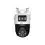 Dahua IPC-WPT1539DD-SW-5E2-PV - elecamera PT WIFI con doppia ottica e Smart Dual Light a deterrenza attiva, 2x5 MP