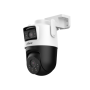Dahua IPC-WPT1539DD-SW-5E2-PV - elecamera PT WIFI con doppia ottica e Smart Dual Light a deterrenza attiva, 2x5 MP