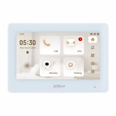 Dahua VTH5421HB-W - Monitor interno IP/Wi-Fi 7" nero