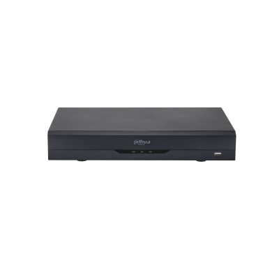 Dahua XVR5116HE-4KL-I3/T – XVR AI WizSense 16 canali HCVI o 16+16 canali IP a 8 MP, max. banda 128 Mbps, 16 I/O alarm