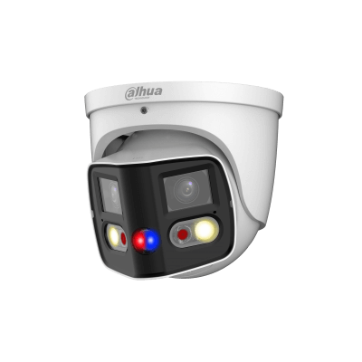 Dahua IPC-PDW3849-A180-AS-PV - Telecamera eyeball IP 8MP AI WizSense TiOC Duo 180 gradi Full-color con Smart Dual Illuminator