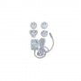 Risco RP432PSRC00A - Alimentatore 5Vdc/2A bianco, da presa EU/UK/US/AU a USB-C