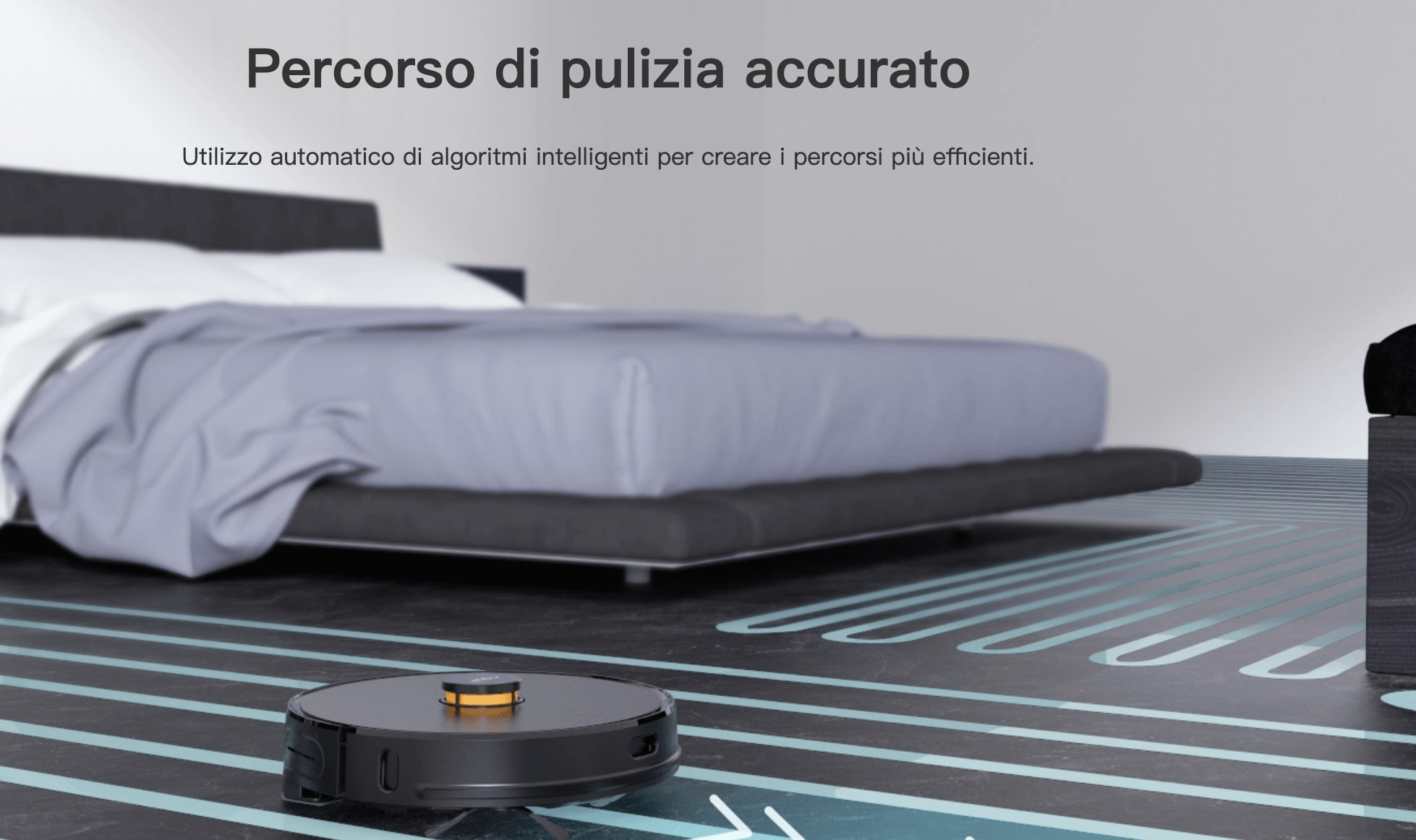 Il robot aspirapolvere per il letto